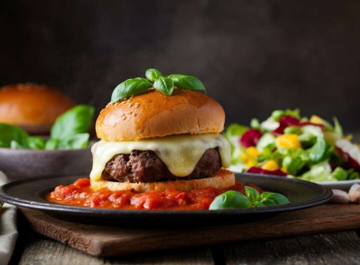 Hamburger ripieni al pomodoro: il pranzo del lunedì che sorprende