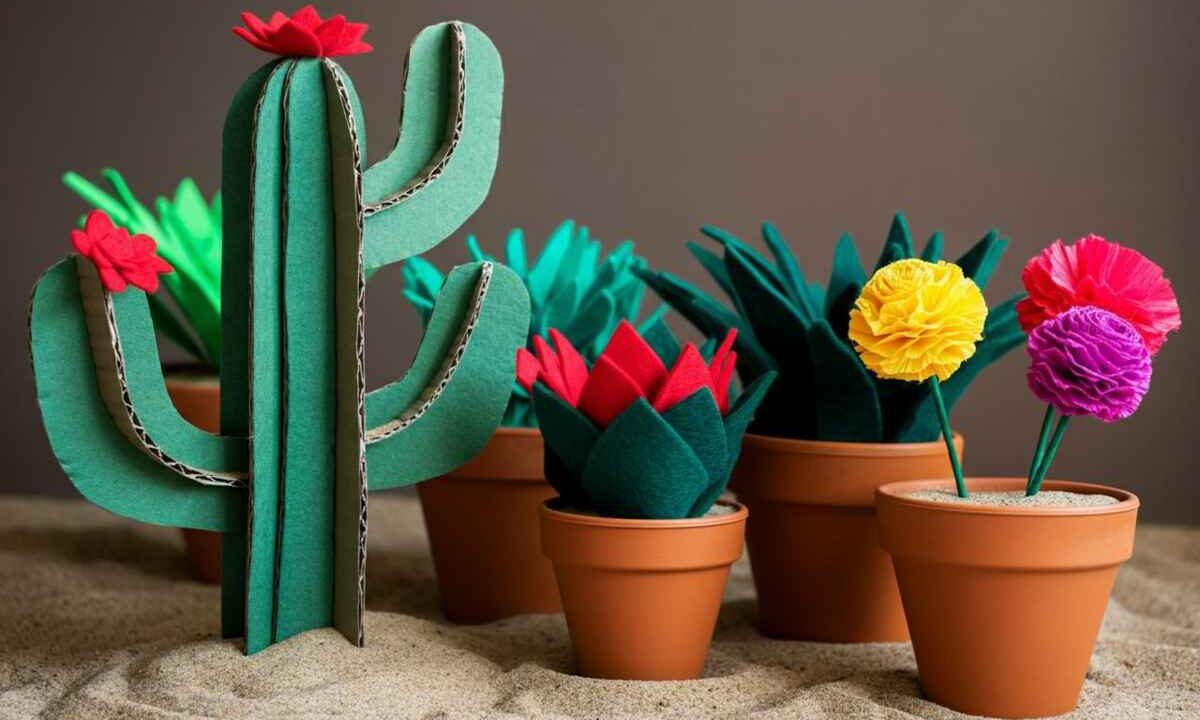 Crea il tuo giardino fai-da-te con feltro e carta: piante senza pollice verde