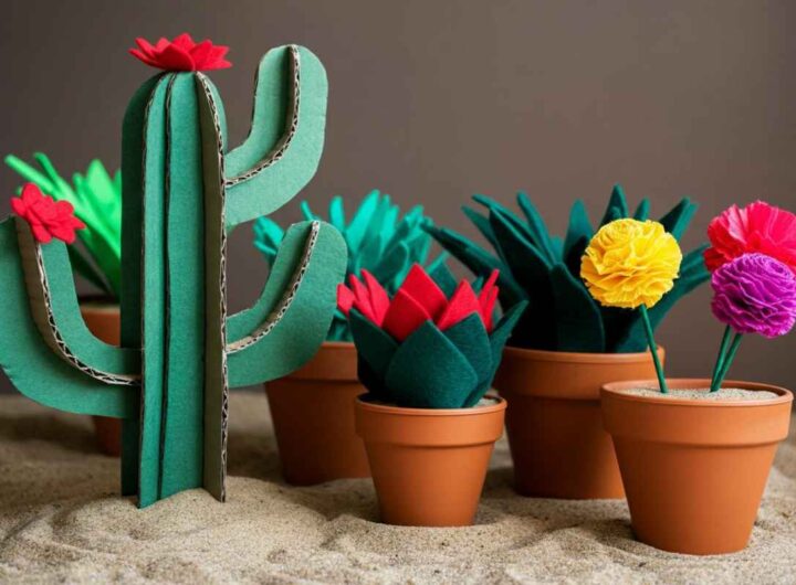 Crea il tuo giardino fai-da-te con feltro e carta: piante senza pollice verde